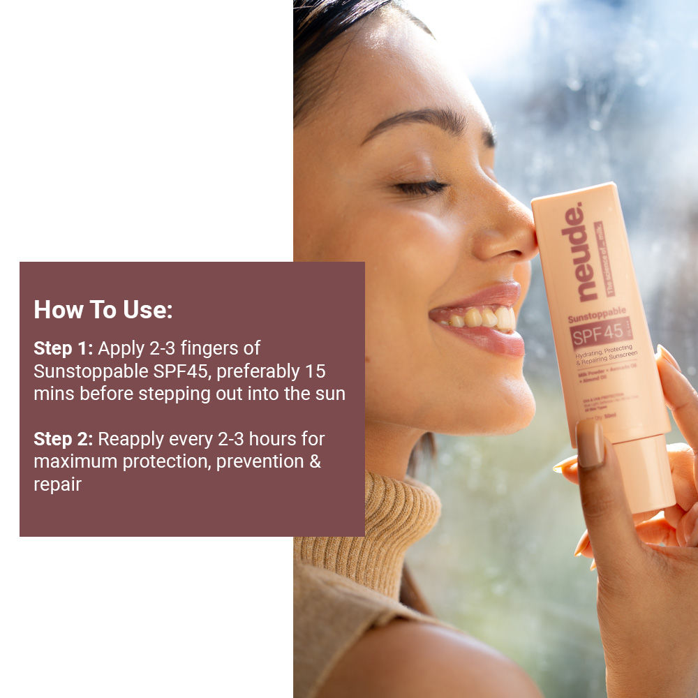 3-in-1 Sunscreen - no white cast - Sunstoppable SPF 45 PA+++
