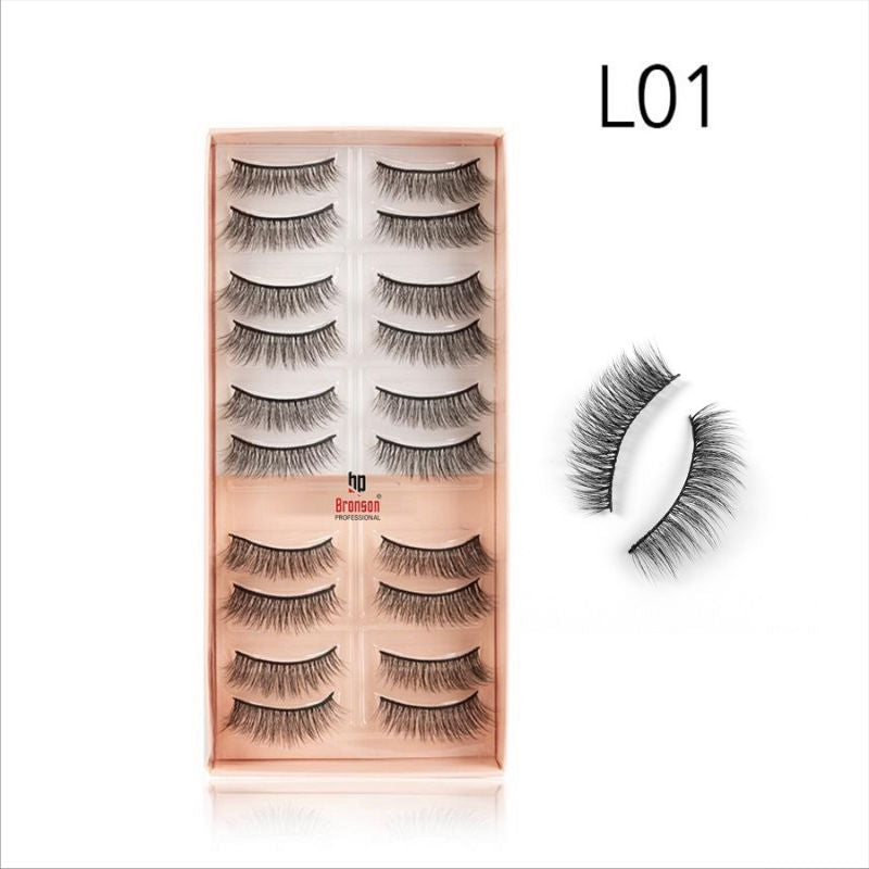 Eyelash Set 3D False Long And Natural Eye Makeup No. L01