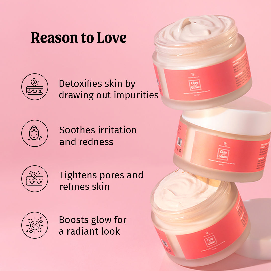Clay And Glow -Pink Clay Facial Mask