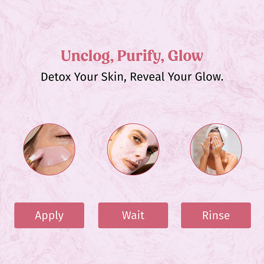 Clay And Glow -Pink Clay Facial Mask