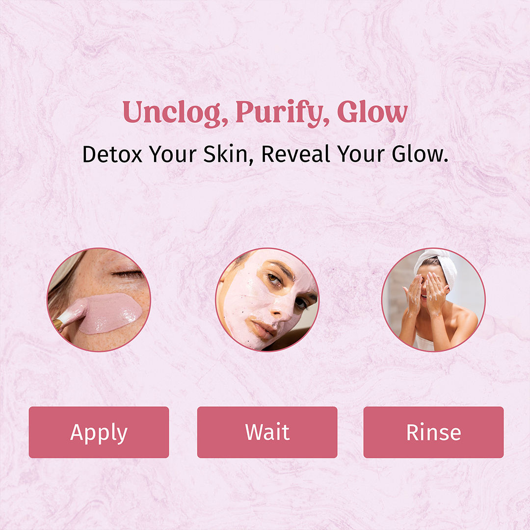 Clay And Glow -Pink Clay Facial Mask