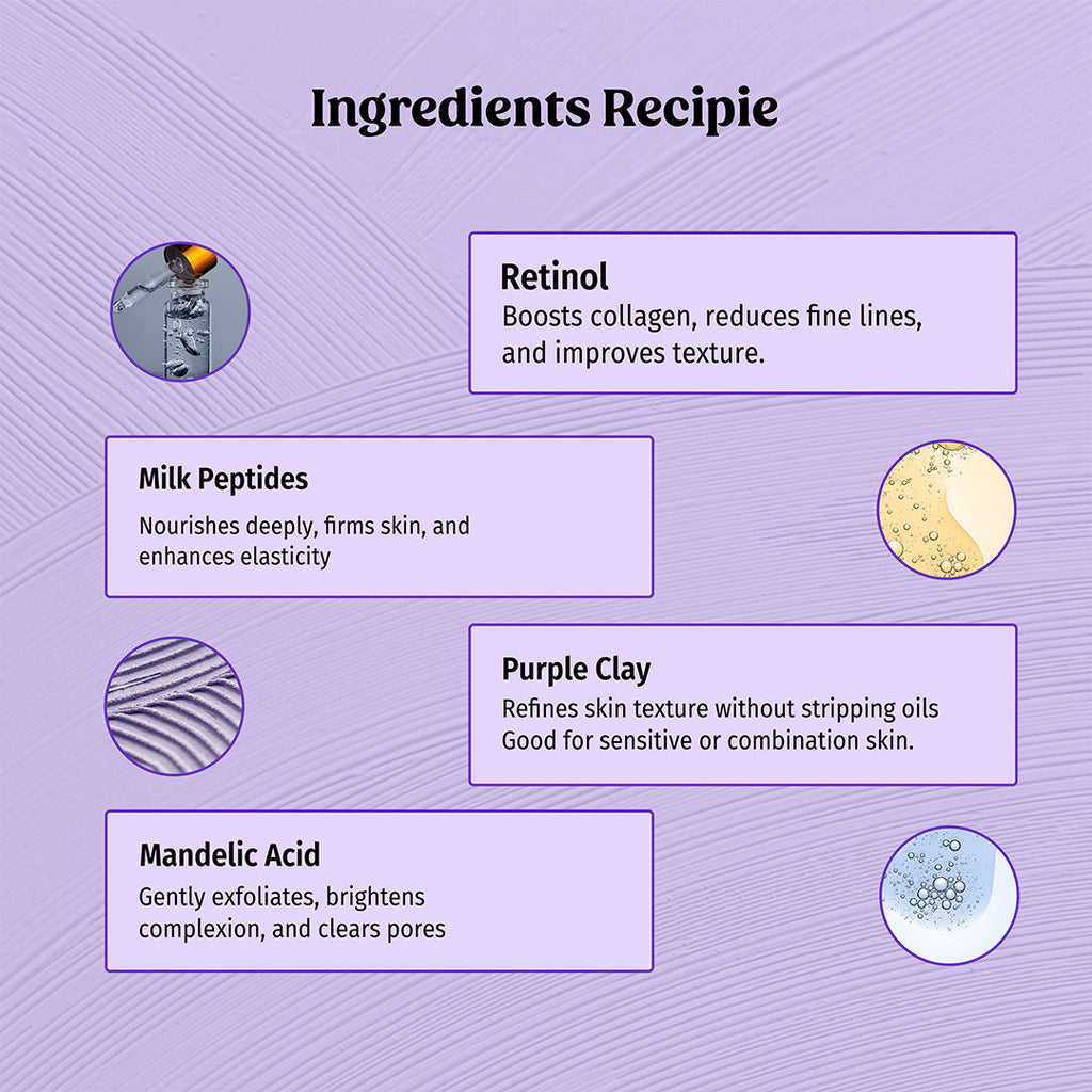 Firm Flex Clay Purple Clay Facial Mask