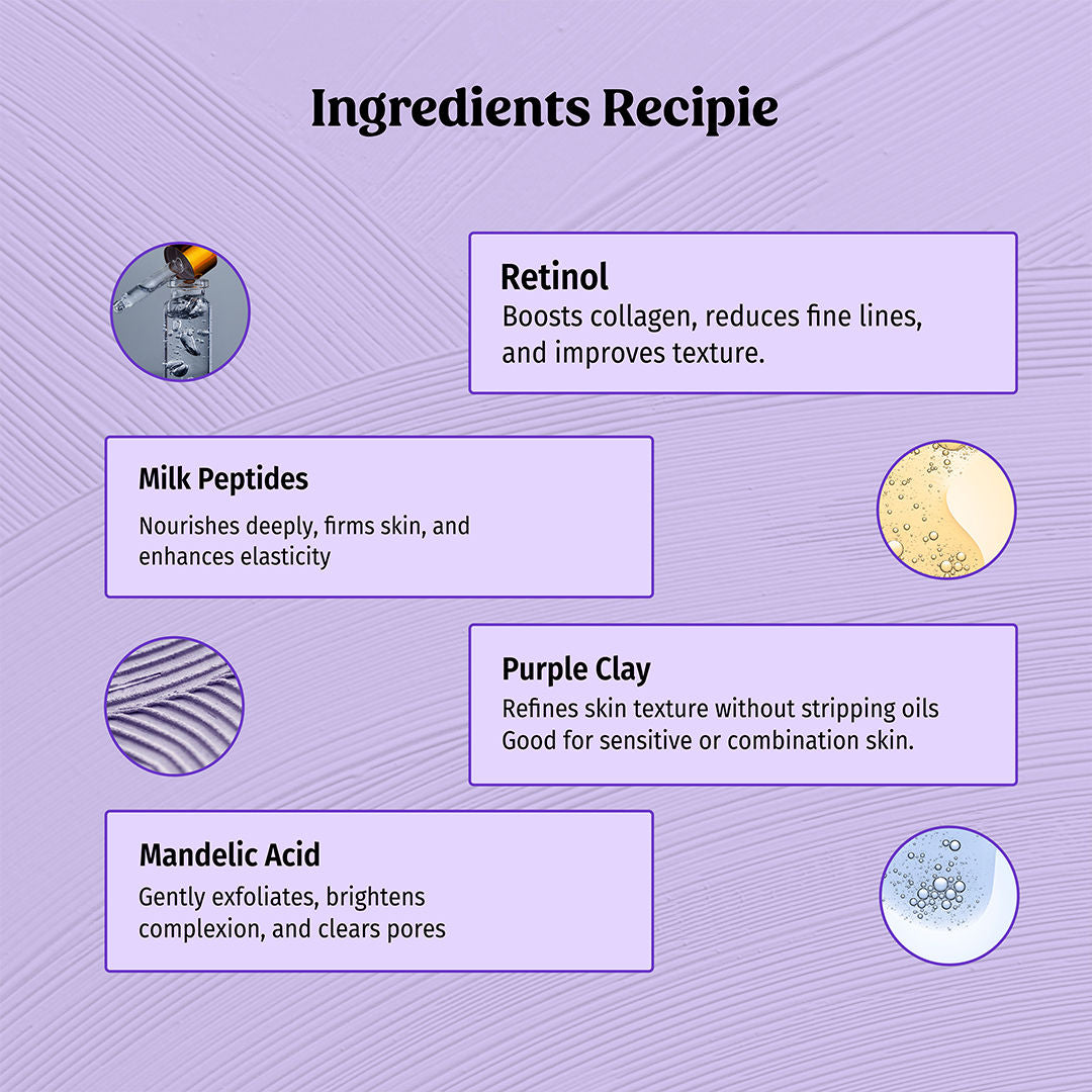 Firm Flex Clay Purple Clay Facial Mask