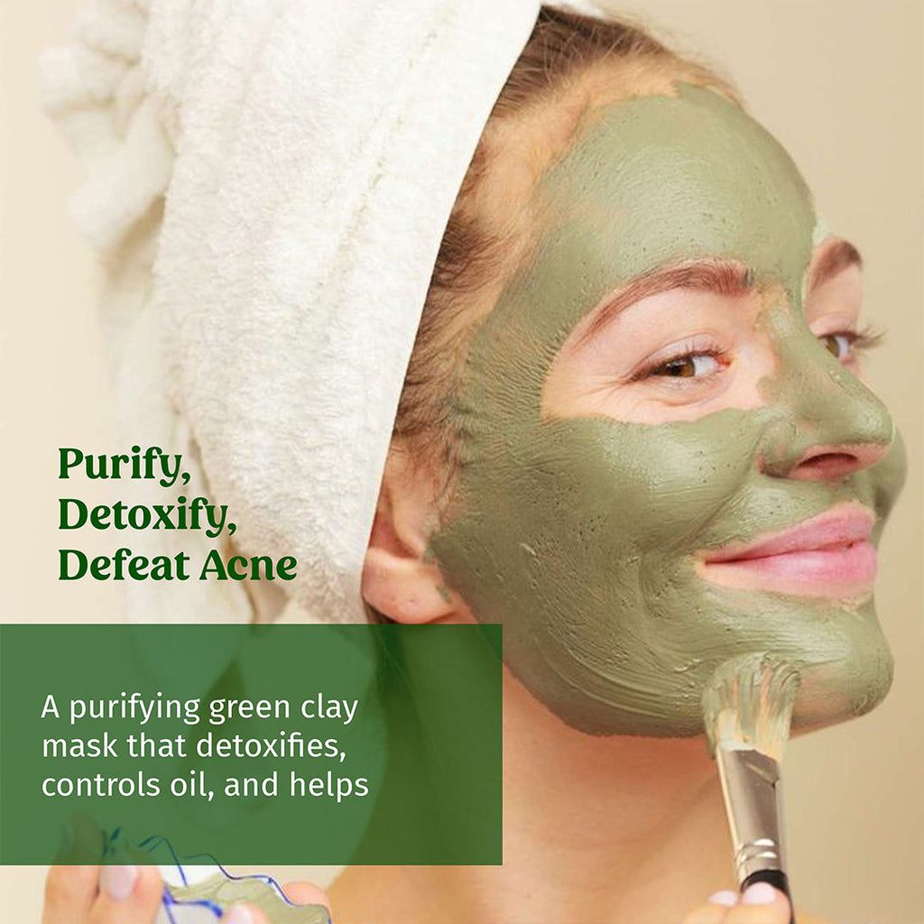 Clear Earth Glow Green Clay Facial Mask