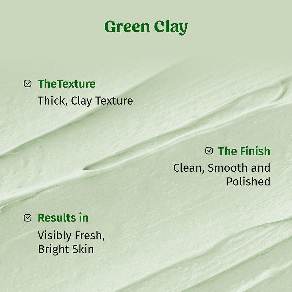 Clear Earth Glow Green Clay Facial Mask