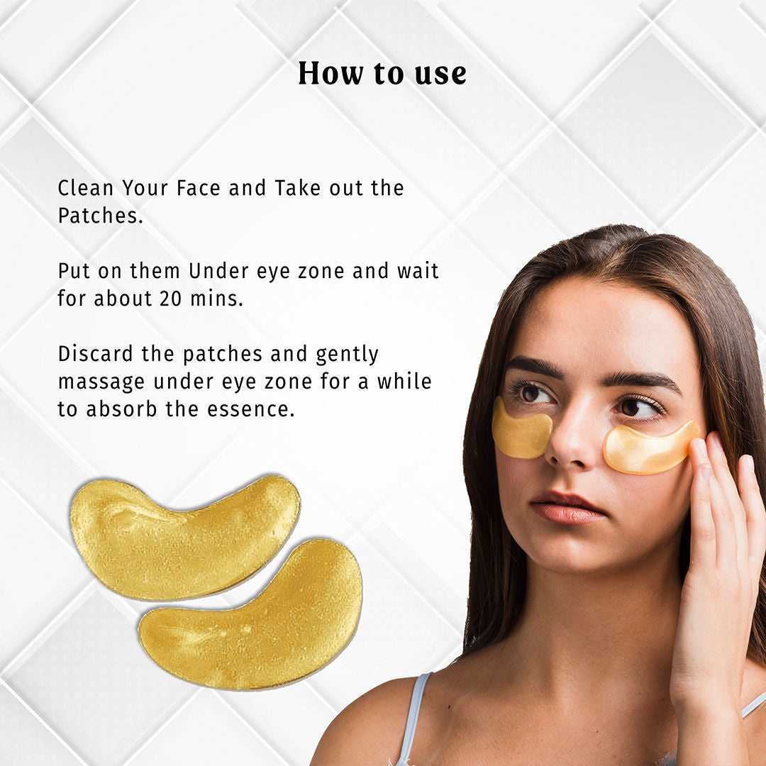 Gold E-Care Gel Eye Mask Reduces Dark Circles Hydrating, Brightening