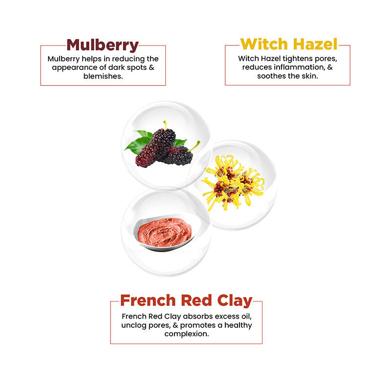 3 in 1 Multi Action Face Mask, Scrub & Wash For Deeply Cleansed, Healthy Looking Skin