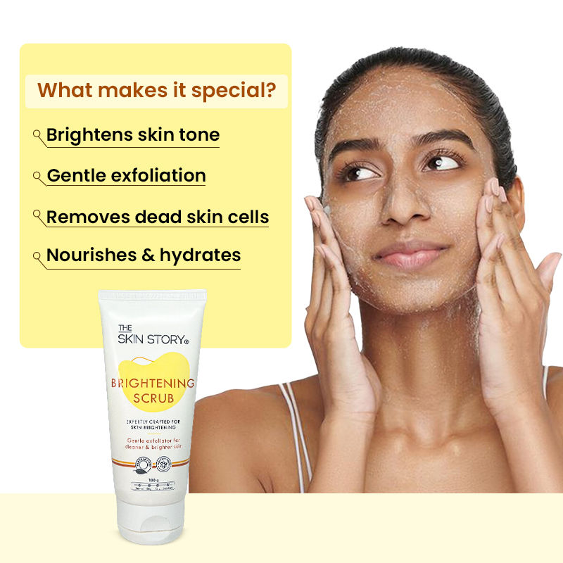 Salicylic Acid Brightening Face Scrub Removes Tan Excess Oil Blackheads & Whiteheads