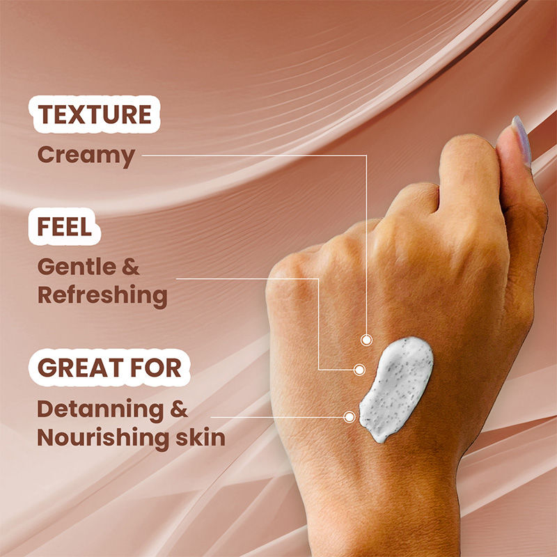 Gentle Detan Face Scrub Exfoliate Dead Skin Remove Blackheads Dark Spots Pigmentation