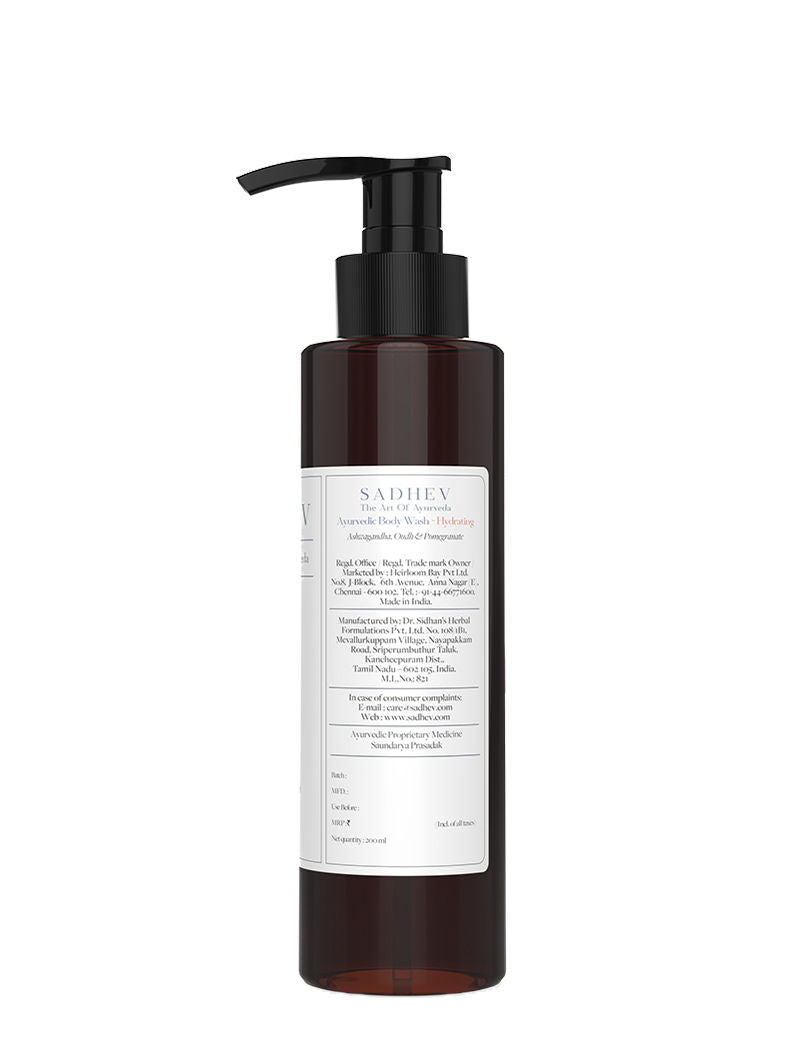 Ayurvedic Ashwagandha, Oudh & Pomegranate Hydrating Body Wash