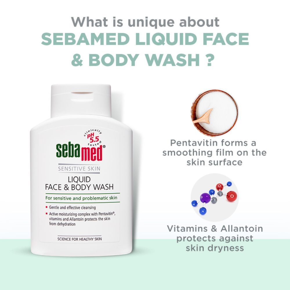 Liquid Face and Body Wash - For all skin types