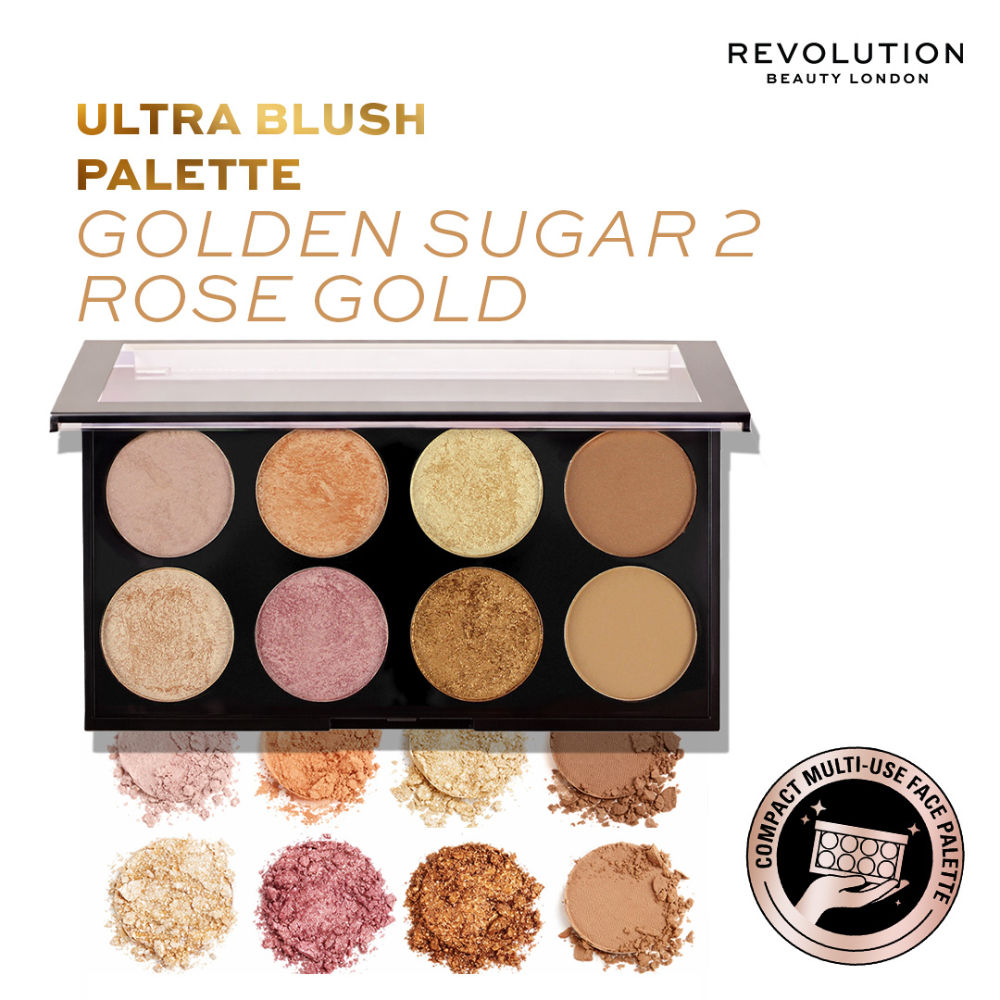 Golden Sugar 2 Rose Gold Ultra Professional Blush Palette