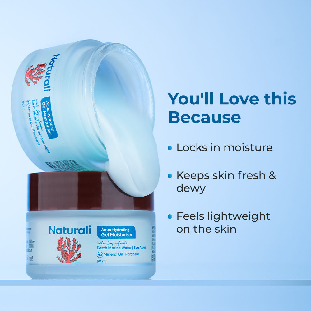 Aqua Hydrating Gel Moisturiser with Superfoods Earth Marine Water & Sea Algae