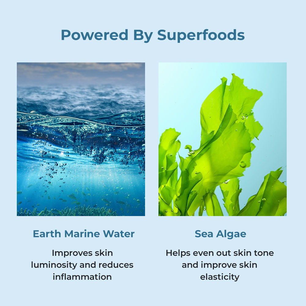 Aqua Hydrating Gel Moisturiser with Superfoods Earth Marine Water & Sea Algae