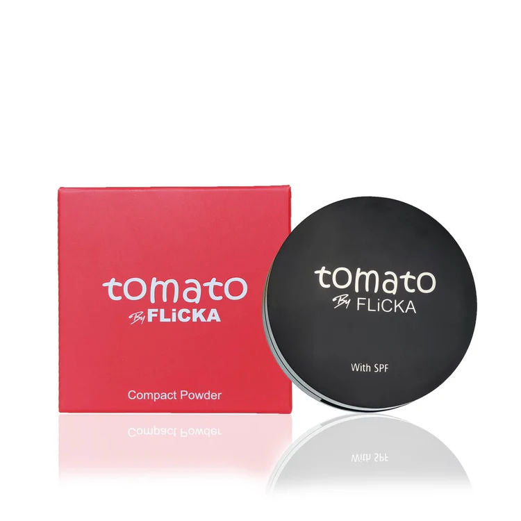 Tomato Compact Powder With Spf Matte Finish Lightweight & Shine Control