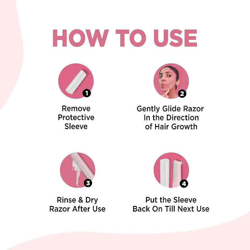 Reusable Dual Head Razor For Face Eyebrow, Chin Durable & Rust Free