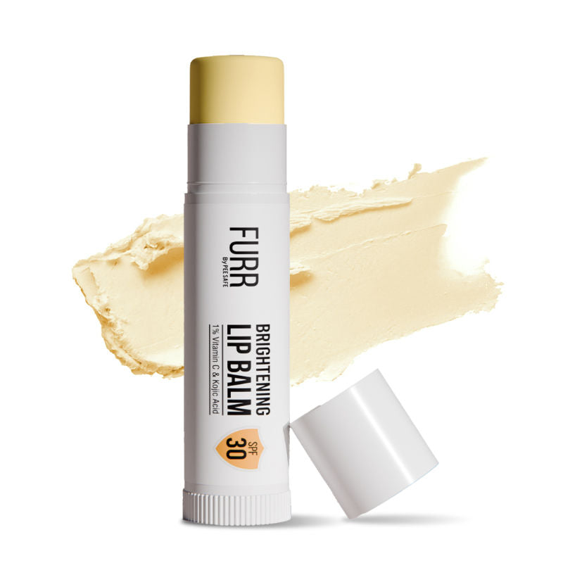 1% Vitamin C & Kojic Acid Brightening Lip Balm With SPF 30 - Almond Oil, Shea Butter & Vitamin E