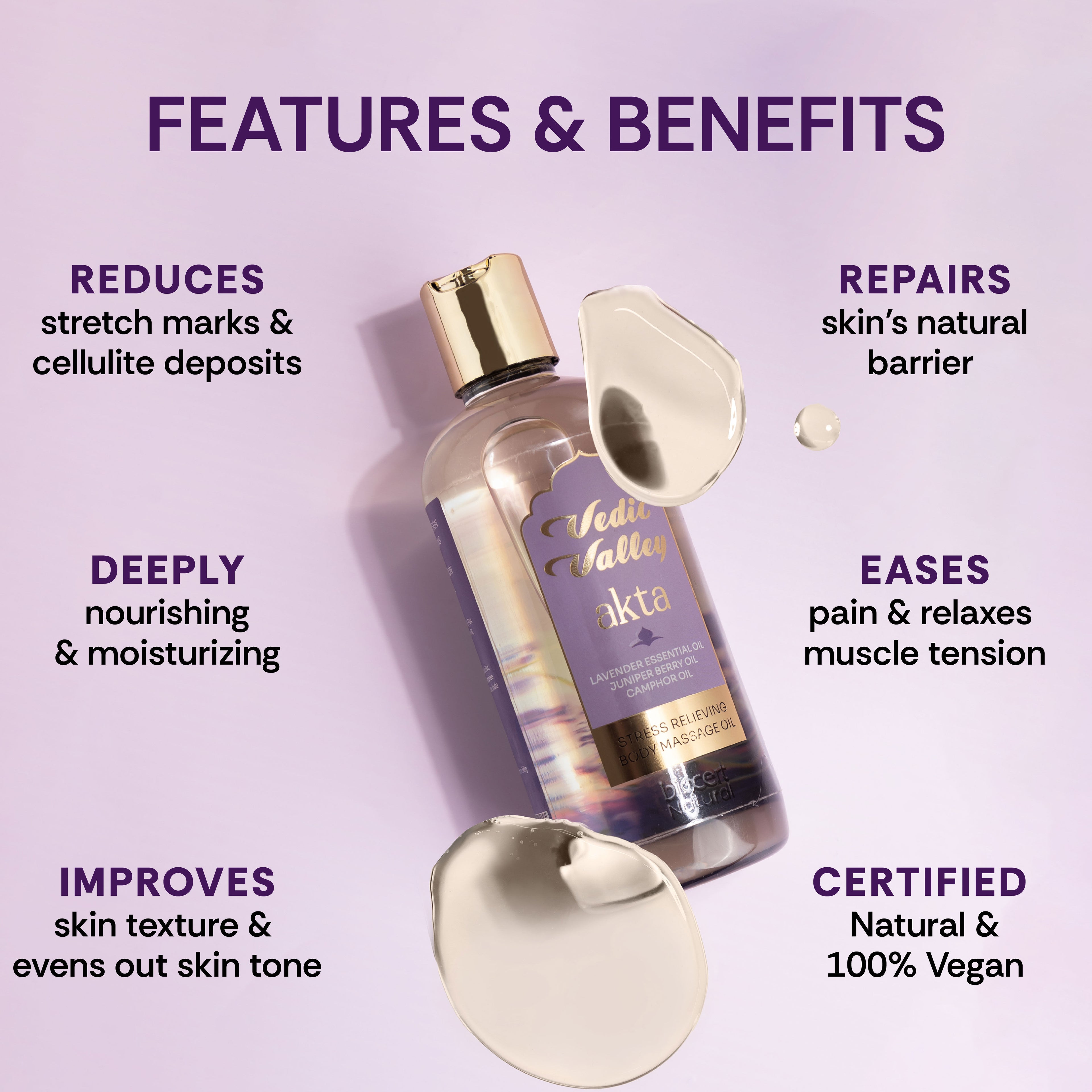 Akta Stress Relieving Body Massage Oil