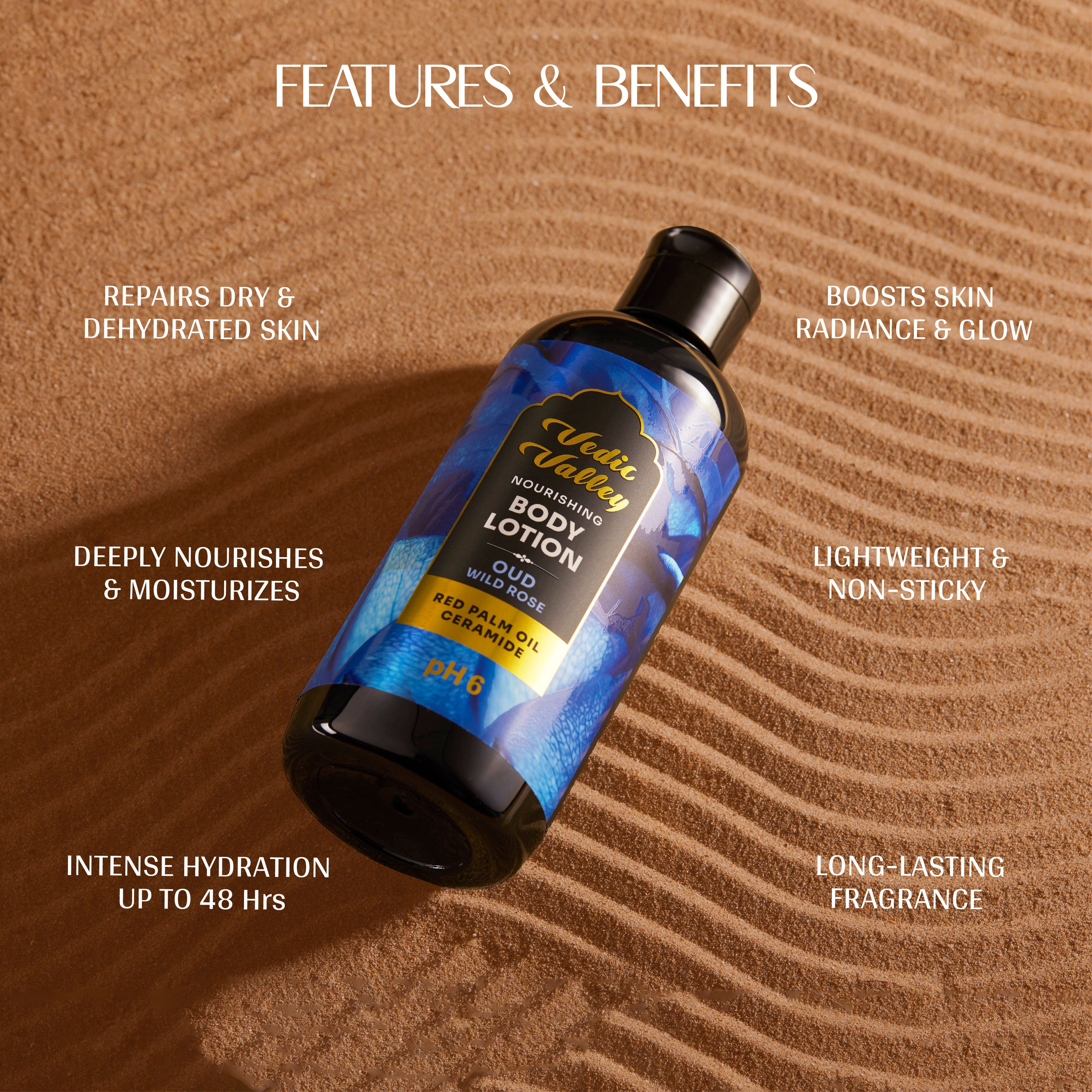 Paraben Free Oud Wild Rose Body Lotion