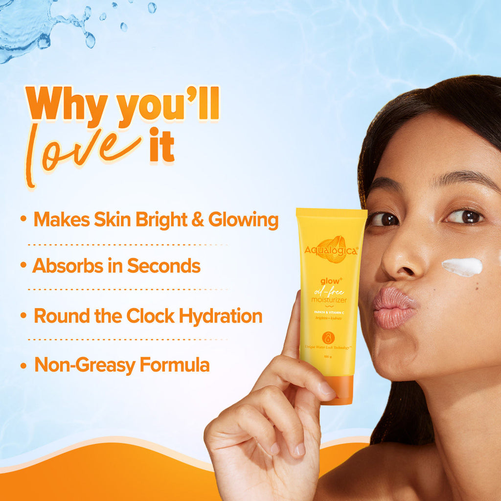Glow+ Oil Free Moisturizer with Papaya & Vitamin C for Glowing Skin
