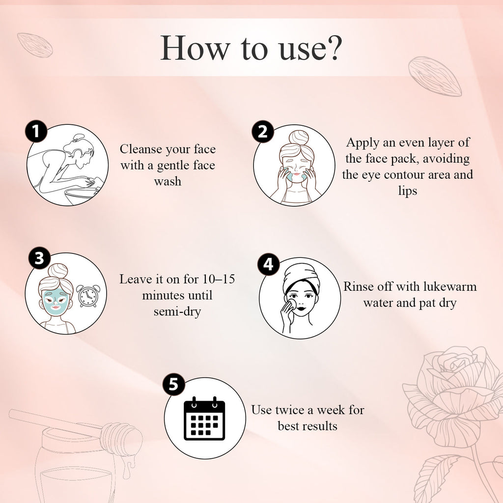 Rose & Honey Glowing Face Pack