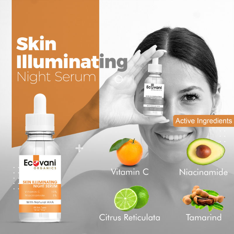 Skin Illuminating Night Serum For Anti-Ageing