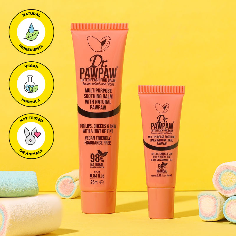 Tinted Peach Pink Lip Balm