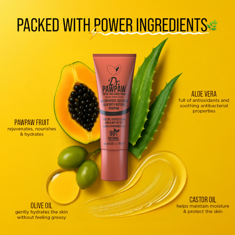 Tinted True Coral Lip Balm