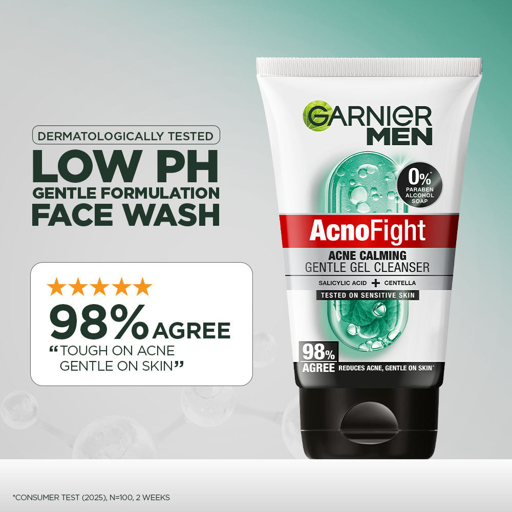 Men Acno Fight Gentle Cleanser Facewash For Acne-Prone, Sensitive Male Skin