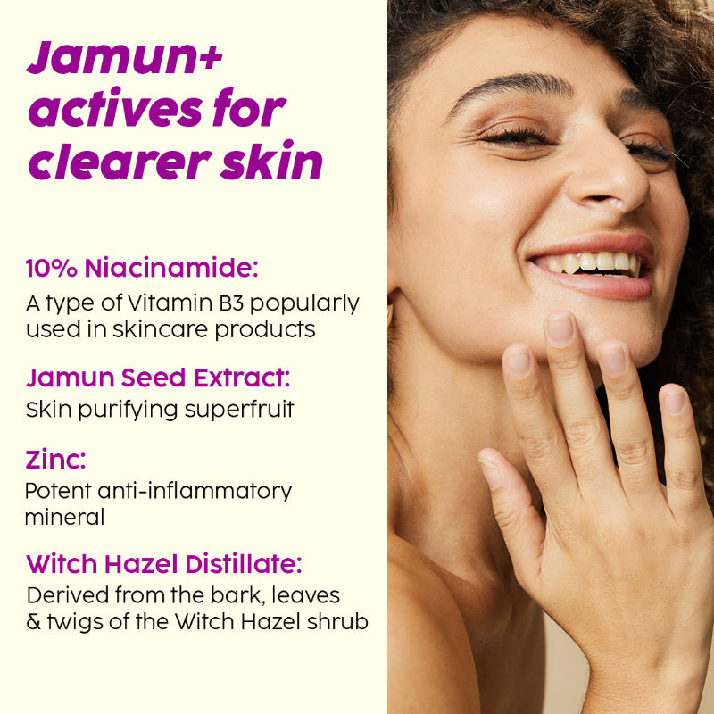 10% Niacinamide Jamun Face Serum for Acne marks, blemishes & oil control