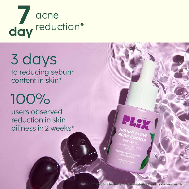 2% Salicylic Acid Jamun Active Acne Control Dewy Serum for Active Acne & Dark Spot Reduction