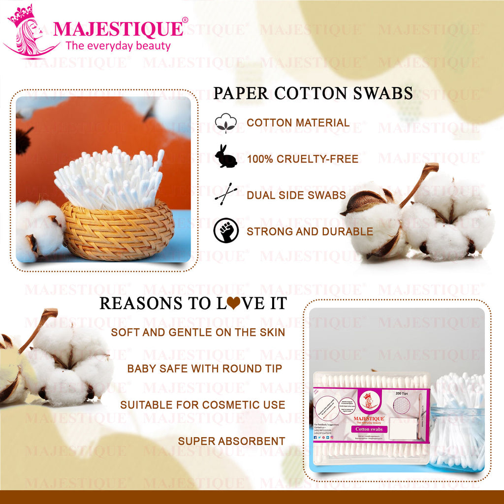 Cotton Swabs, 200 Tips