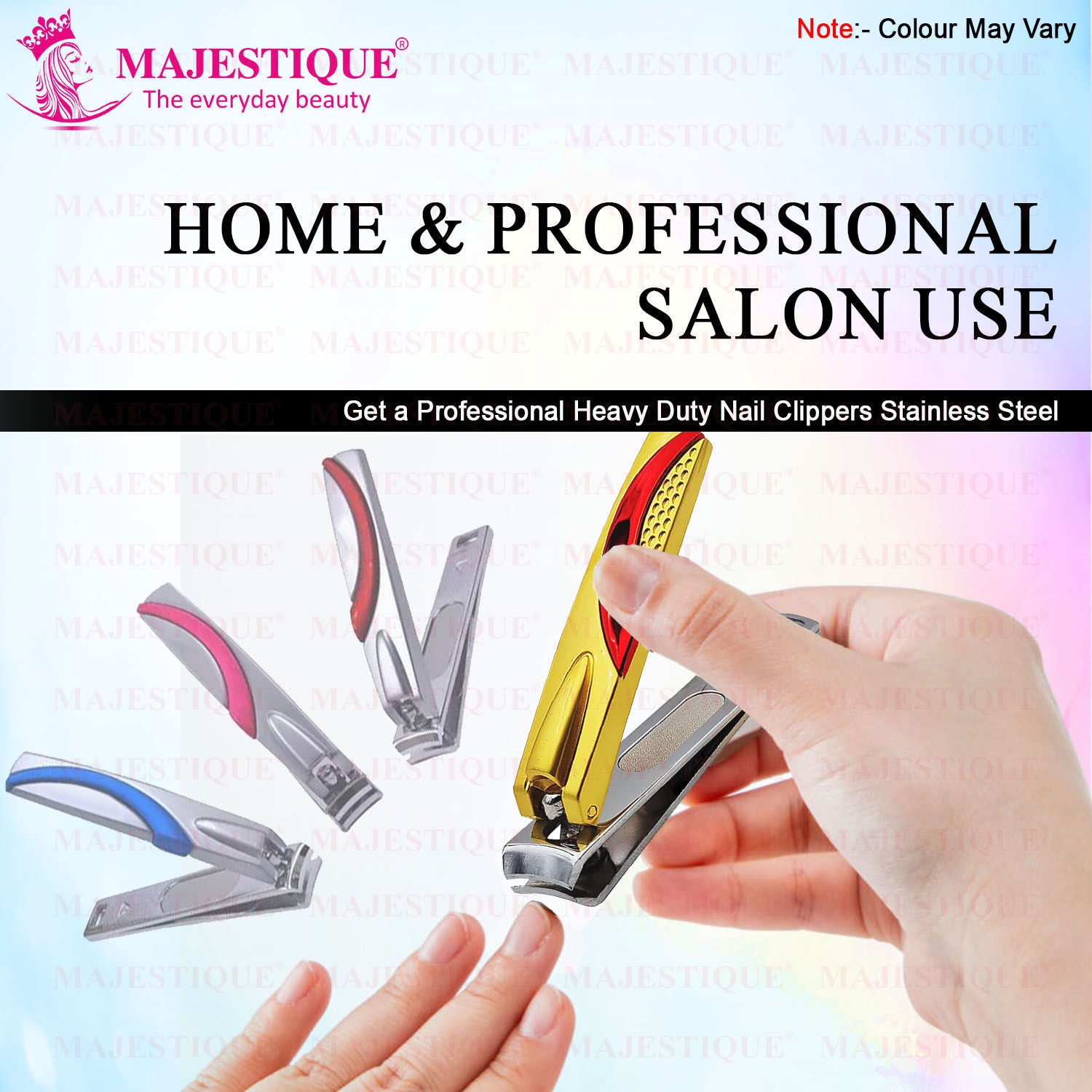 Nail Cutter with Comfort Grip-Trimmer Stainless Steel for Men and Women- Color May Vary