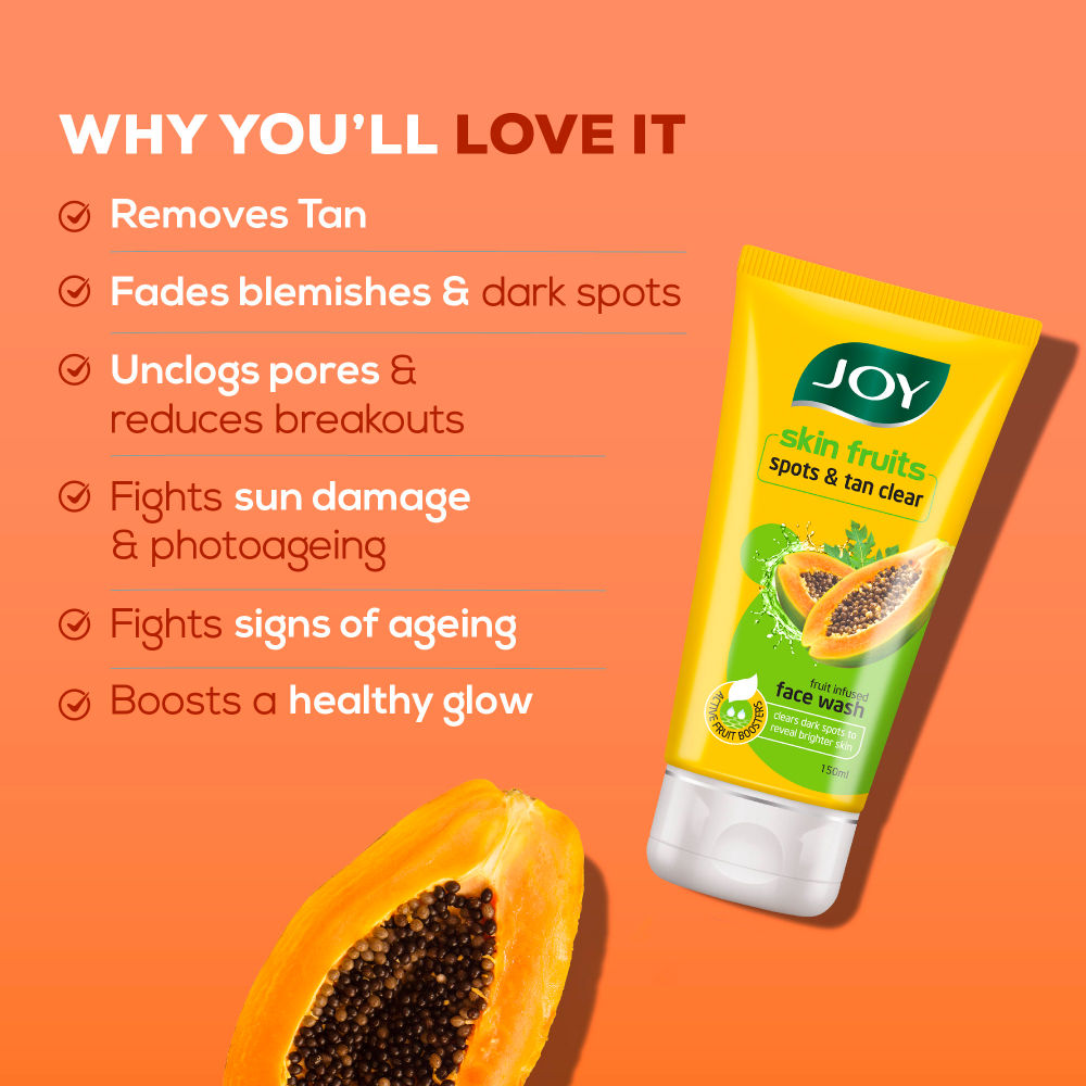 Skin Fruits Spots & Tan Clear Face Wash with Papaya