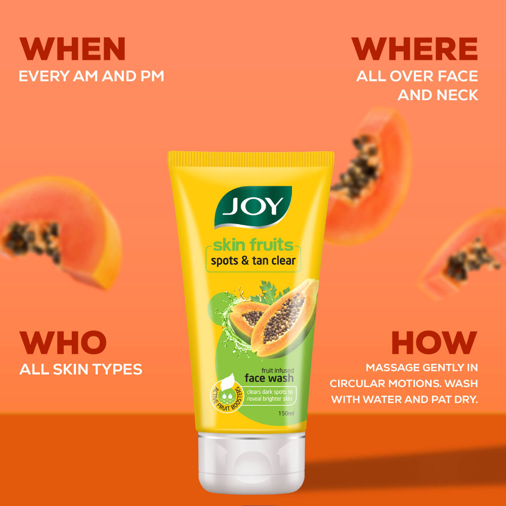 Skin Fruits Spots & Tan Clear Face Wash with Papaya