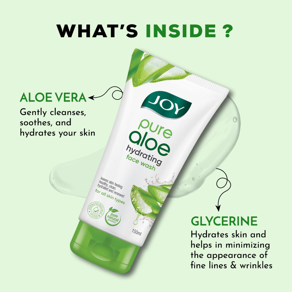 Hydrating Aloe Vera Face Wash For Summers To Controls Excess Oil & Removes Dirt
