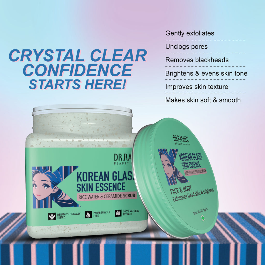 Korean Face & Body Scrub With Rice Water & Ceramide