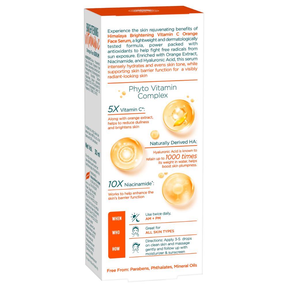 Brightening Vitamin C Orange Face Serum for Glowing Skin
