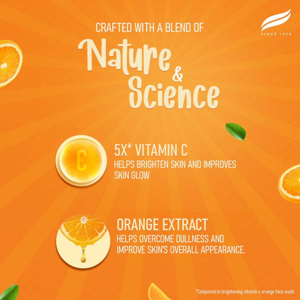 Brightening Vitamin C Orange Face Serum for Glowing Skin