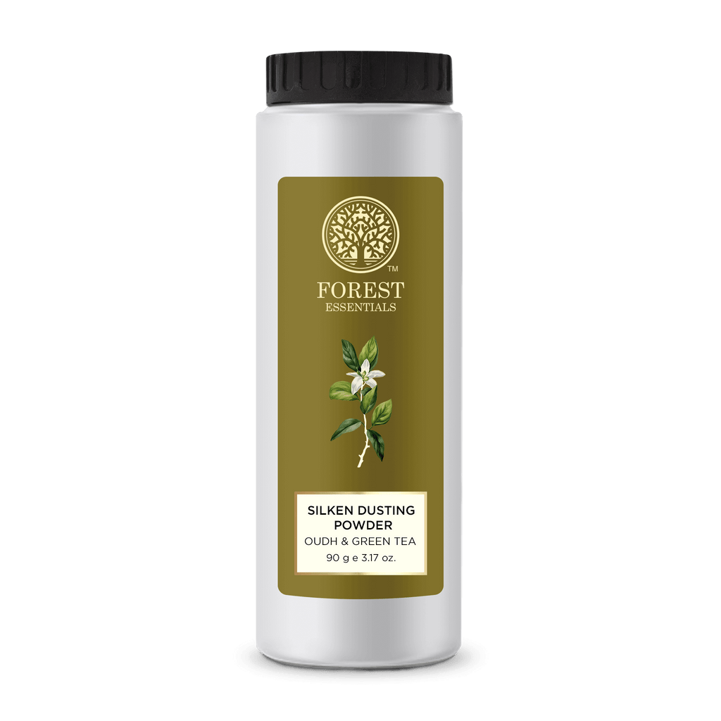 Silken Dusting Powder Oudh Green Tea Natural Powder - Highly Absorbent