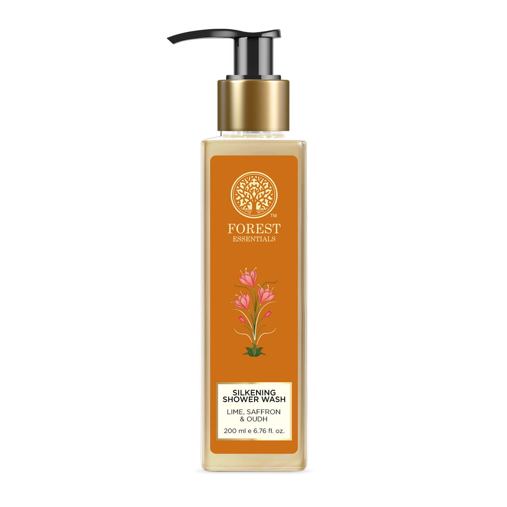 Silkening Lime Saffron & Oudh Natural Shower Wash