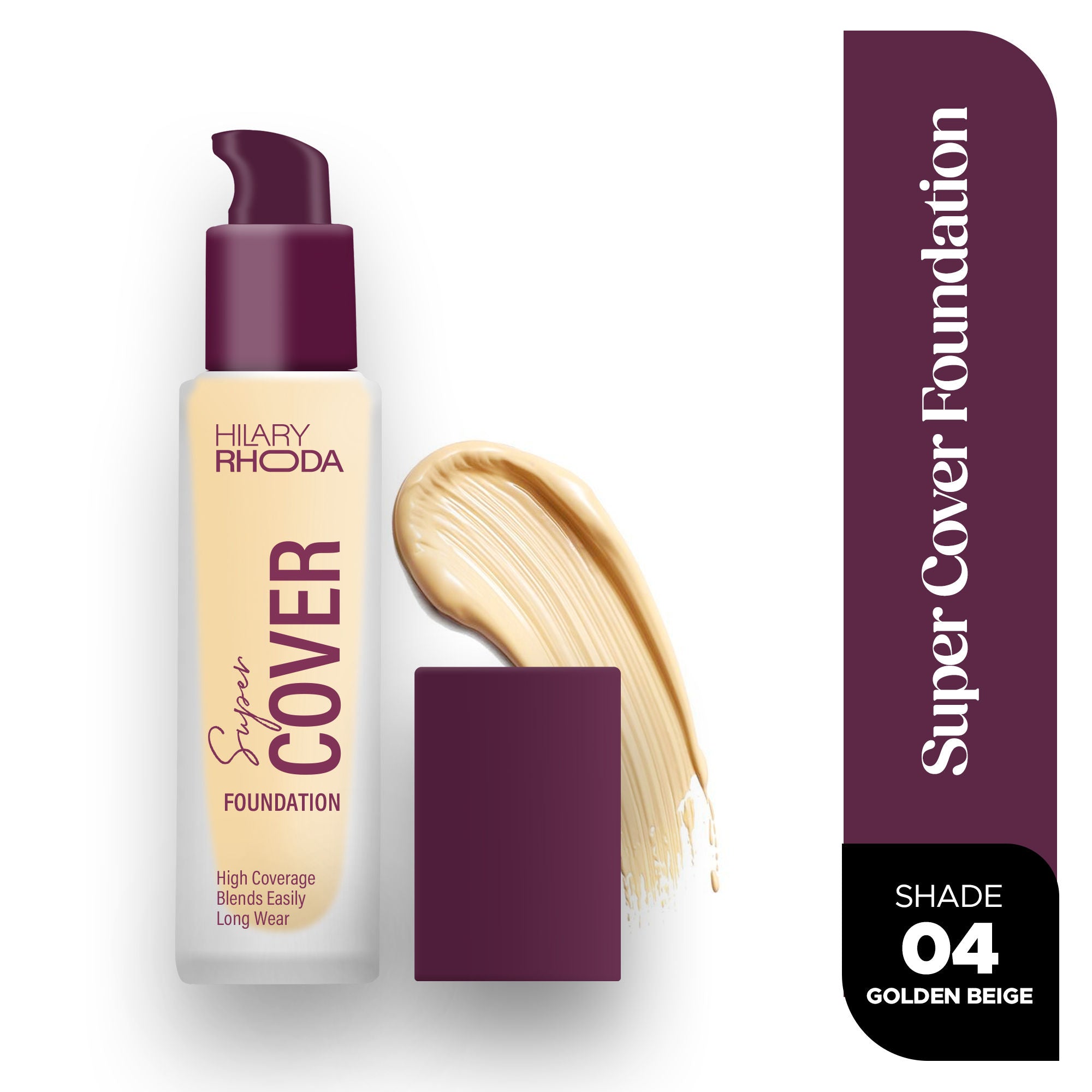 Super Cover Waterproof Foundation - Golden Beige 04