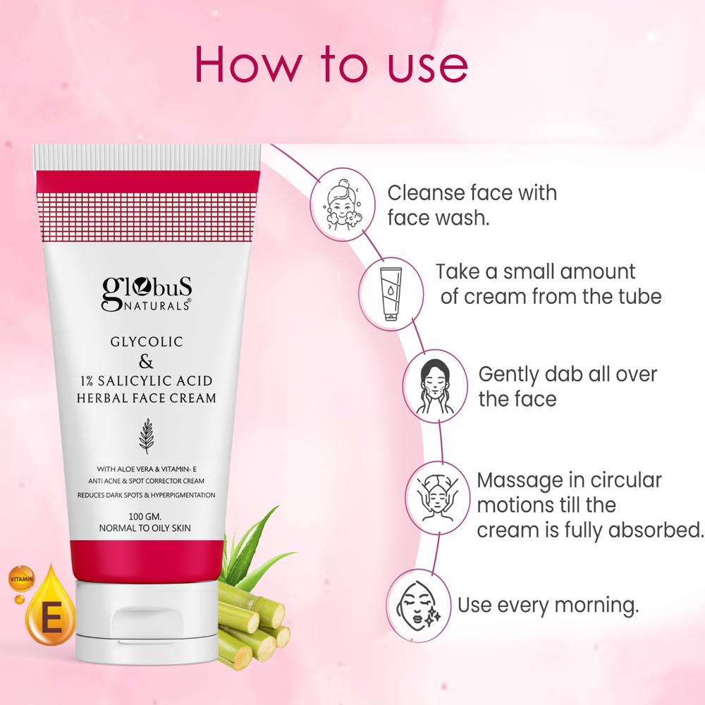 Glycolic & 1% Salicylic Acid Herbal Face Cream