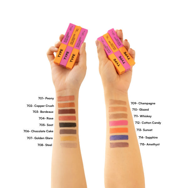 Eye Shadow Stick For Dry Skin With Peptides In Glitter And Matte Finish