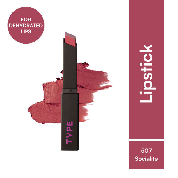 Cream Matte Lipstick For Dehyrated Lips - Squalane And Tripeptides 8 Hr Stay