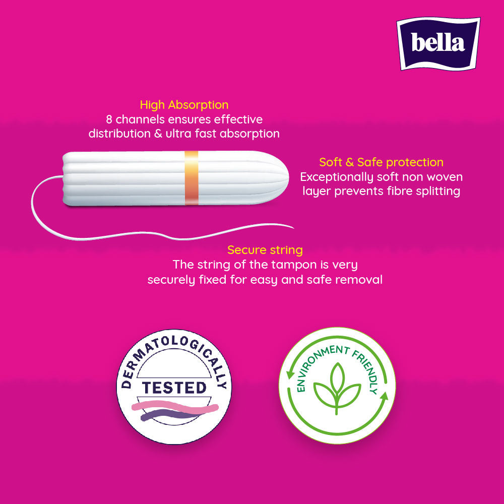 Tampon Regular for Women, High Absorption, Regular Flow, Comfort Fit, Leakproof (16 Pcs)