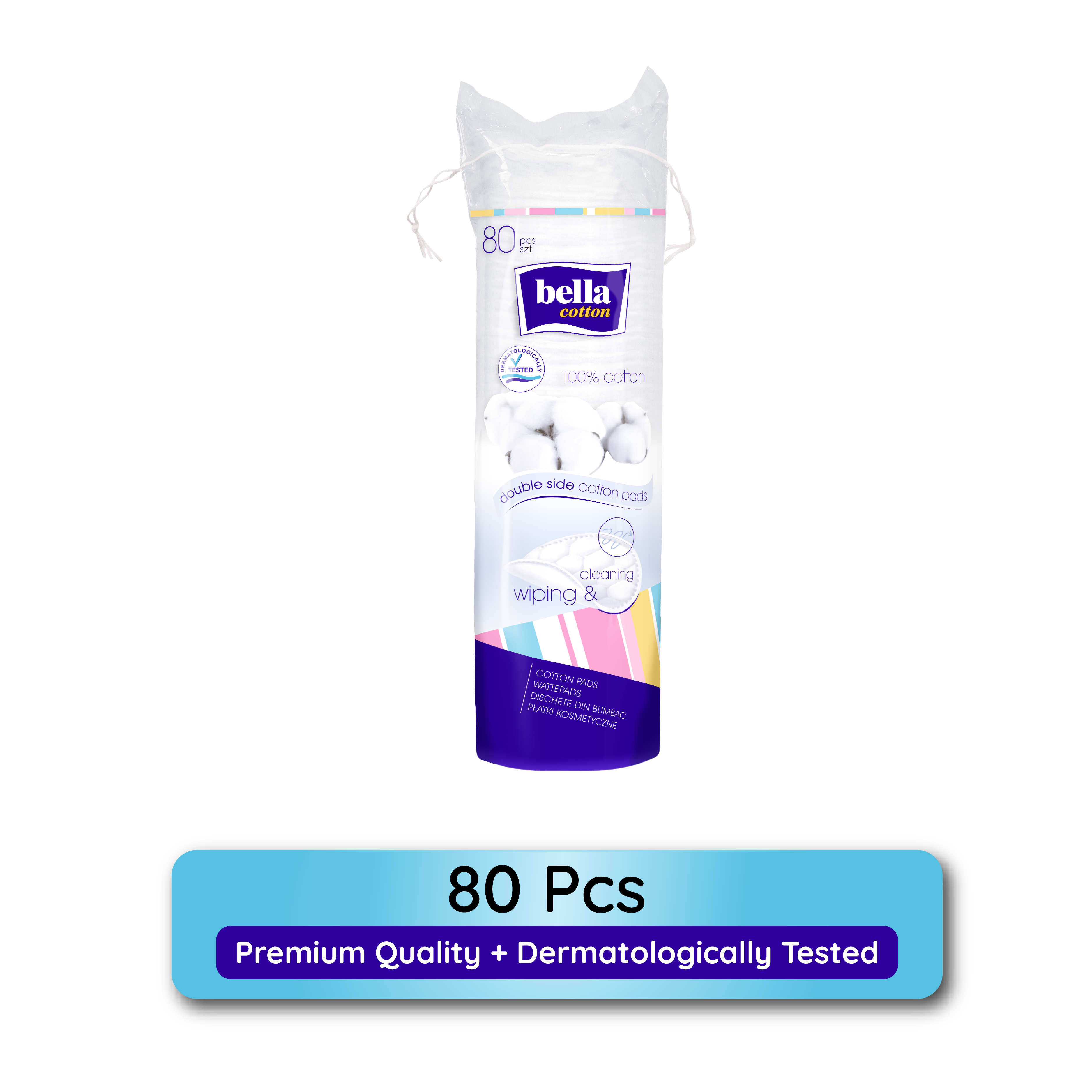 Cotton Pads,100% Cotton, Double Sided, Skin Cleaning (Eye, Face), Nail Polish Removal