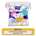 Bella Cotton Balls, 100% Cotton, Soft, Highly Absorbent,Makeup Removal, Nail Polish Removal