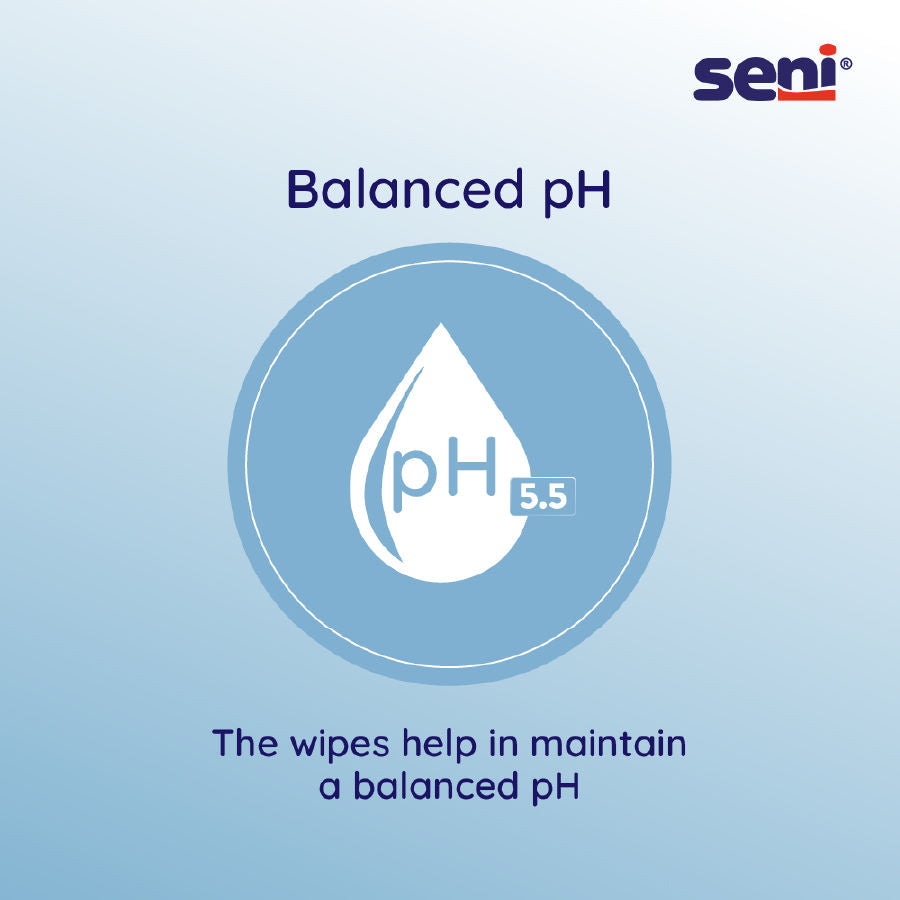 Seni Care Wet Wipes For Adults XXL, With Vitamin E And Allantoin, Balanced PH, Ready To Use