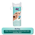 Cotton Pads with Aloe vera Extracts, 100% Cotton, Double Sided, Nail Polish Removal